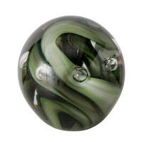 BRIEFBESCHWERER Glas Smaragdgrün  - Smaragdgrün, Basics, Glas (8/8cm) - Boltze Home