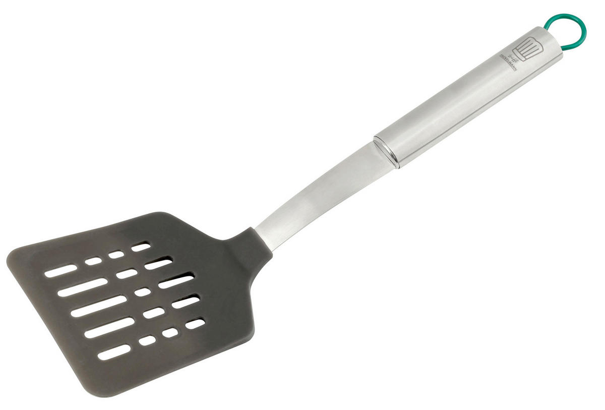 PFANNENWENDER  - Silberfarben/Grau, Design, Kunststoff/Metall (31cm) - Chefkoch+Fackelmann