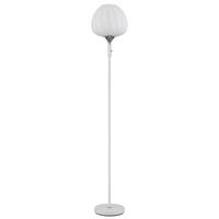 STEHLEUCHTE 29/165 cm    - Chromfarben/Weiß, KONVENTIONELL, Glas/Metall (29/165cm) - Globo