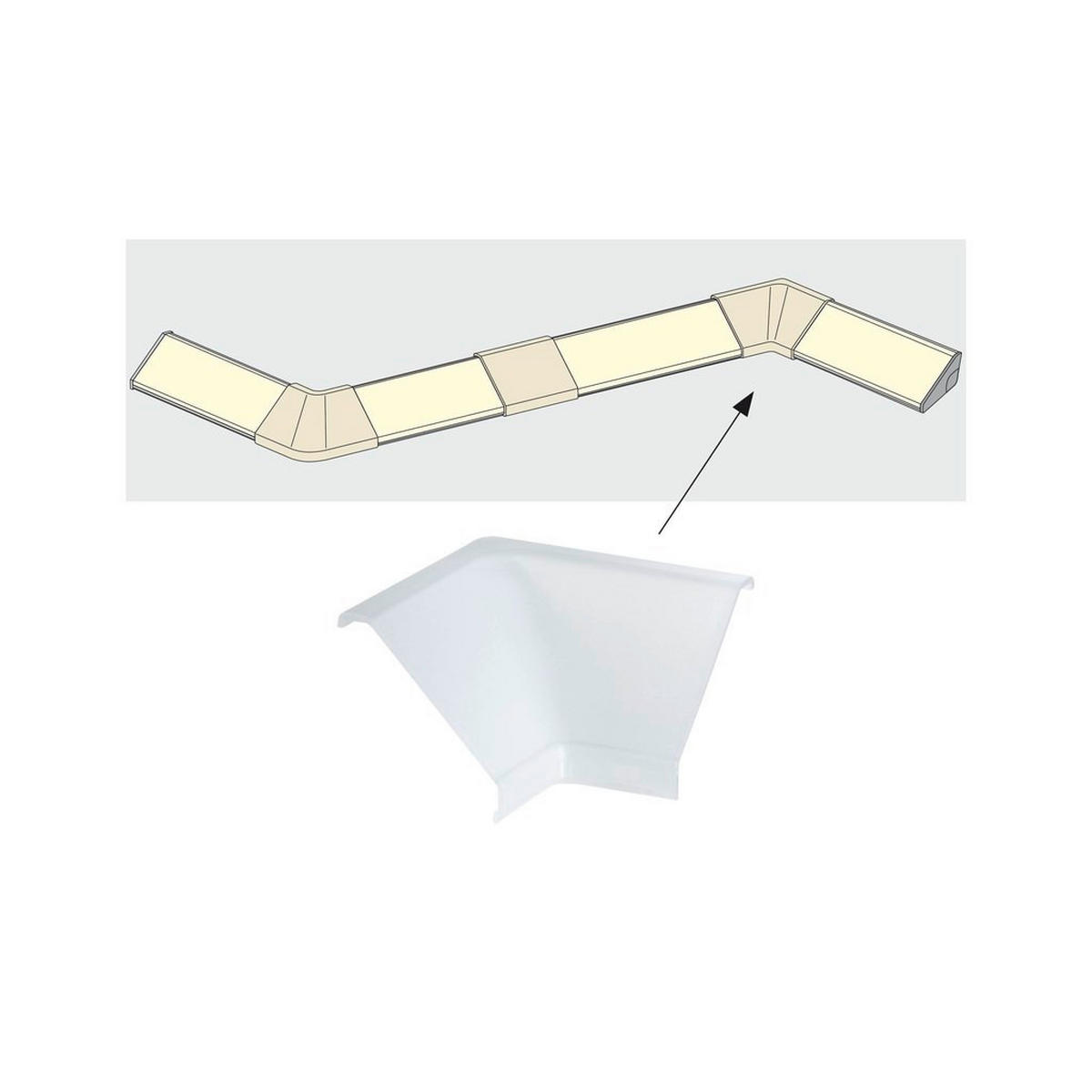 SOCKELLEISTE VERBINDER 2TLG - Transparent, Basics, Kunststoff (3,5/2,1/3,5cm) - Paulmann