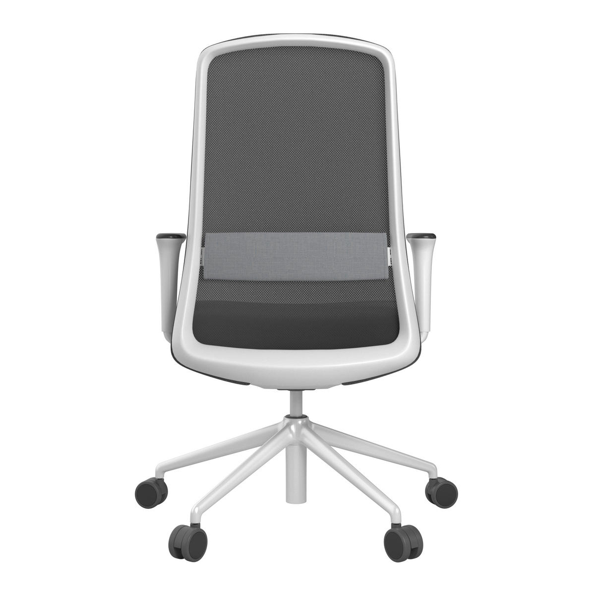 DREHSTUHL Grau, Schwarz, Weiß  - Schwarz/Weiß, MODERN, Kunststoff/Textil (70/103-115/70cm)