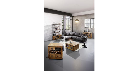 SIDEBOARD in 145/85/45 cm - Schwarz/Naturfarben, KONVENTIONELL, Holz/Holzwerkstoff (145/85/45cm) - Landscape