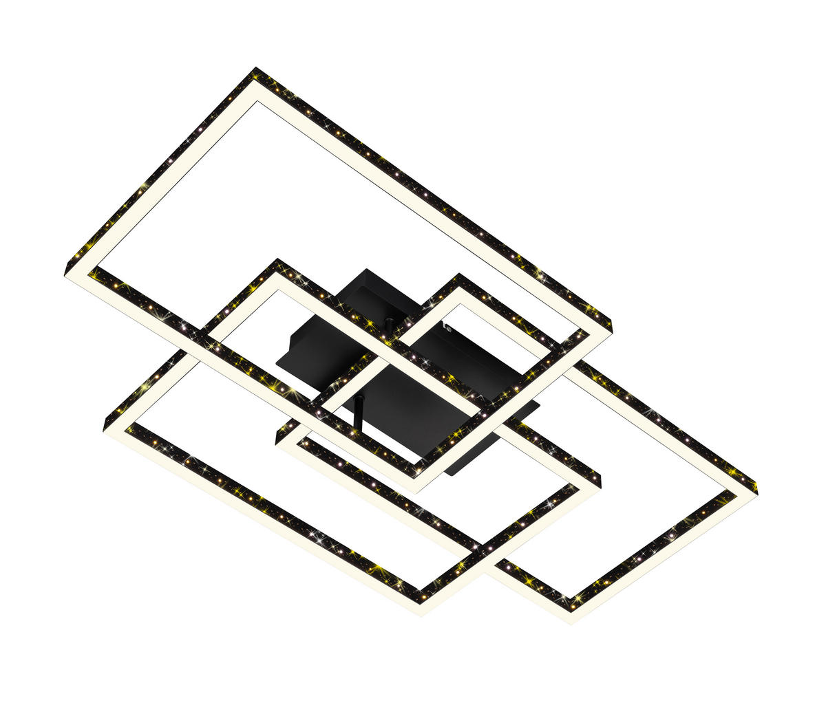 LED SVJETILJKA STROPNA  - crna, Trend, metal/plastika (80/49,5/13cm)