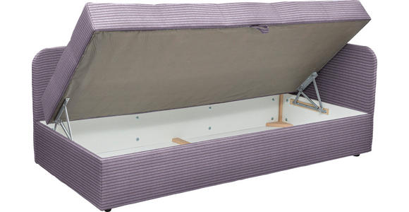 LIEGE  in Cord Lila  - Lila/Schwarz, Basics, Kunststoff/Textil (205/90/95cm) - Xora