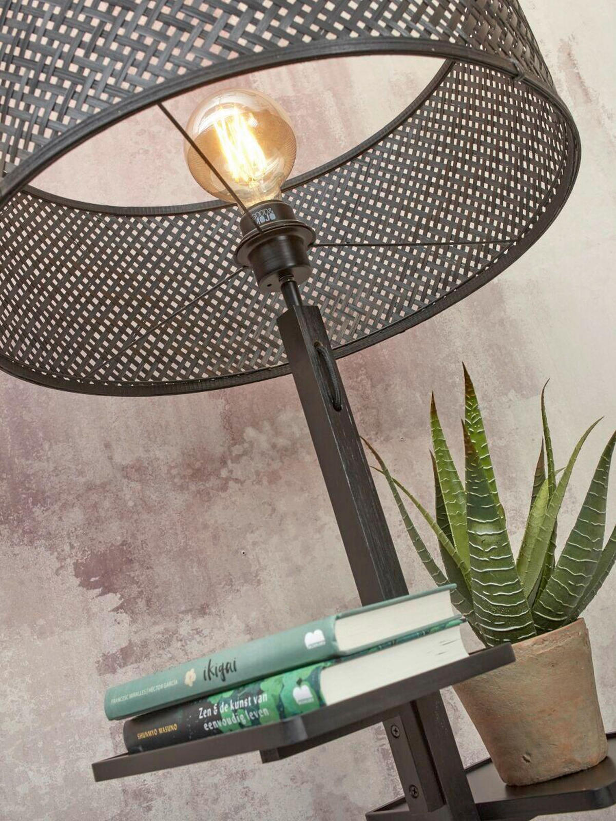 STOJACÍ LAMPA, 50/50/158 cm - černá, Trend (50/50/158cm) - Good & Mojo