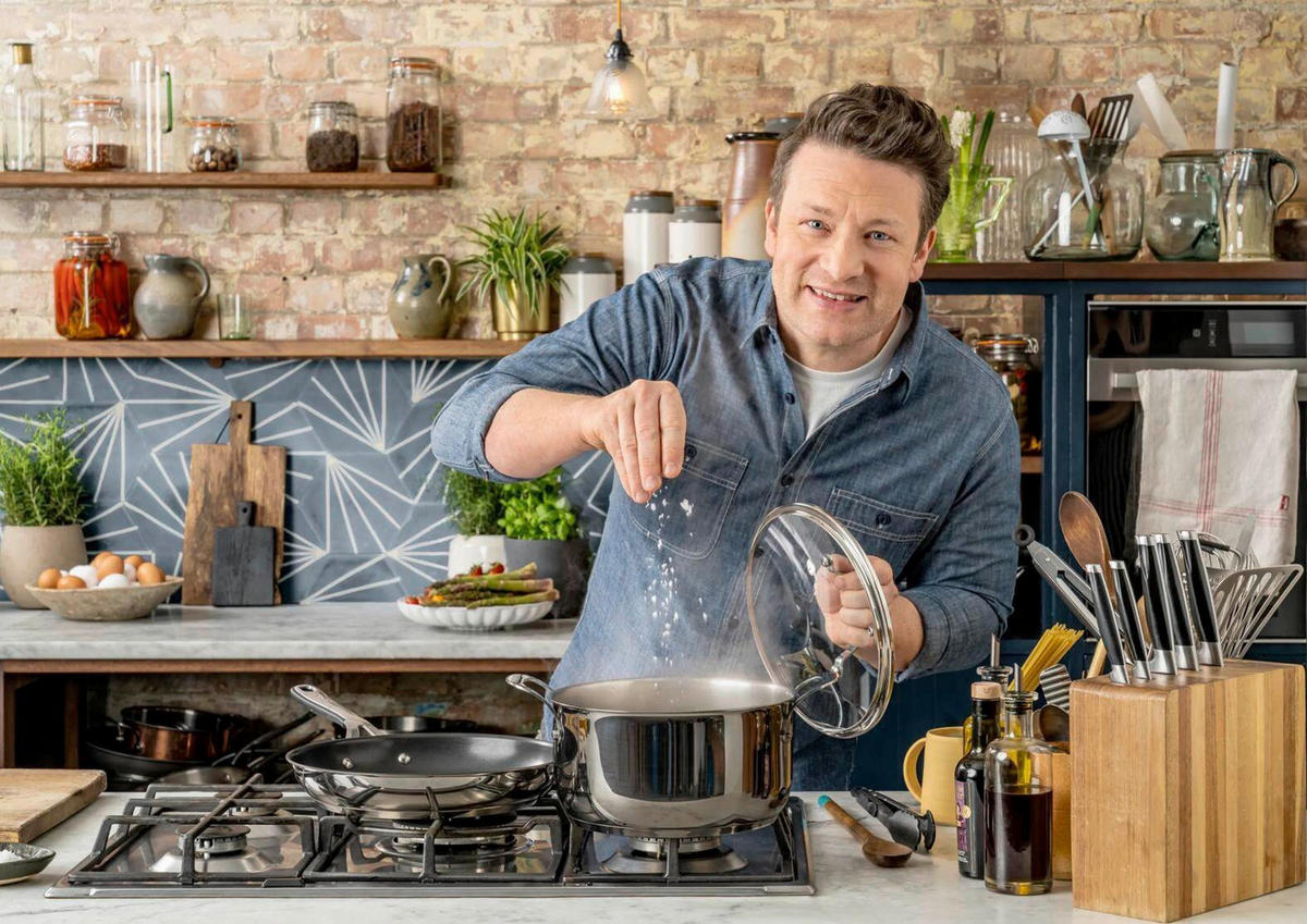 PFANNENSET Jamie Oliver 3-teilig  - Edelstahlfarben, Basics, Metall - Jamie Oliver