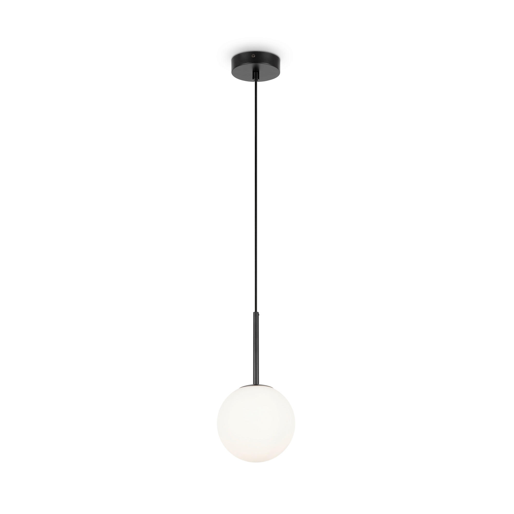 PENDELLAMPA Modern 15/180 cm  - vit/svart, Trend, metall/glas (15/180cm) - MAYTONI