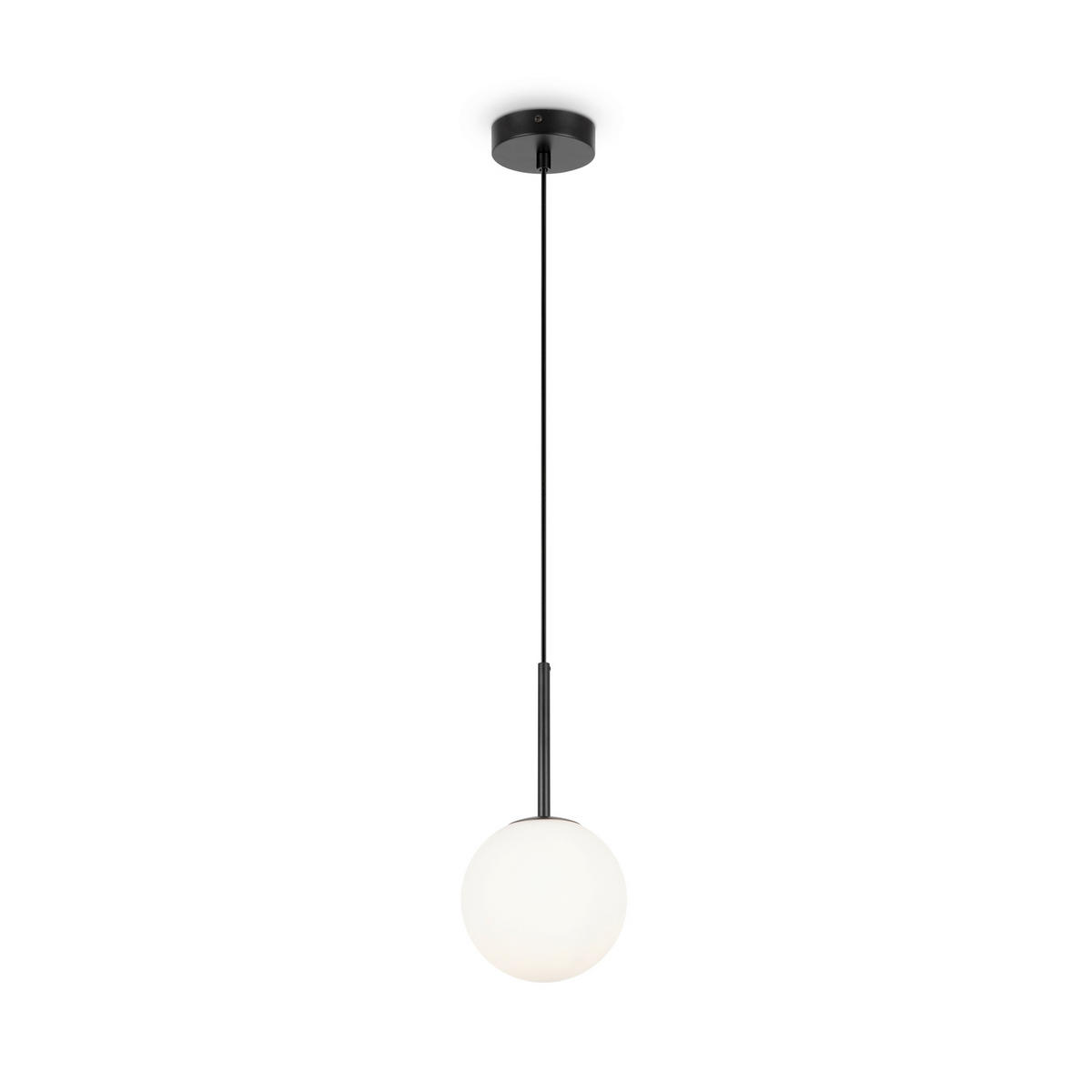 PENDELLEUCHTE 15/180 cm    - Weiss/Schwarz, Trend, Glas/Metall (15/180cm) - MAYTONI