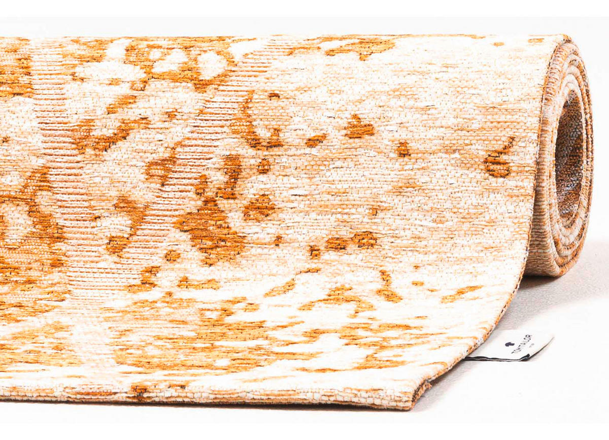 VINTAGE-TEPPICH 155/230 cm Fine Line Goldfarben  - Goldfarben, Design, Kunststoff/Textil (155/230cm) - Tom Tailor