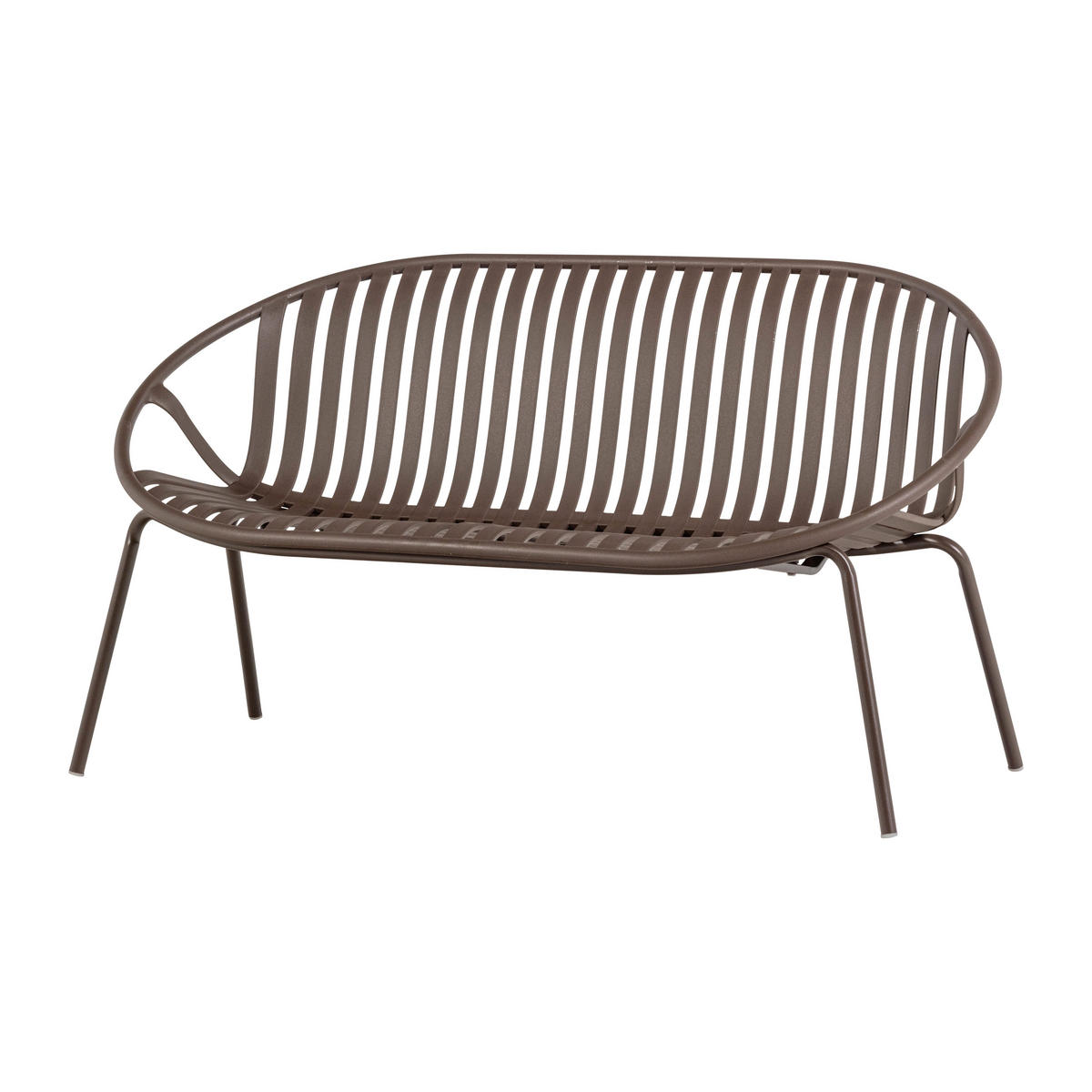 GARTENBANK 81/73/72 cm   - Lila/Braun, MODERN, Kunststoff/Metall (81/73/72cm) - Livetastic