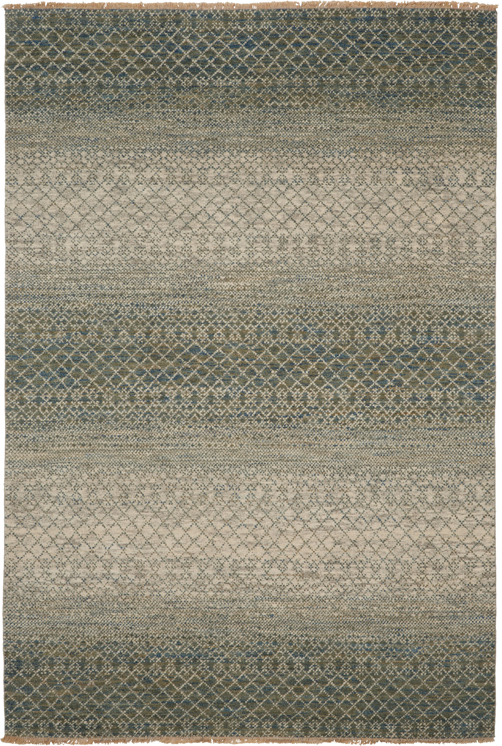 ORIENTTEPPICH  Wohnzimmer 90/160 cm Sun & Sand Teal Blau, Grau rechteckig  - Blau/Grau, KONVENTIONELL, Textil (90/160cm) - Cazaris
