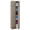 MEHRZWECKSCHRANK 70/218/39 cm  - Silberfarben/Schwarz, Modern, Holzwerkstoff/Kunststoff (70/218/39cm) - MID.YOU