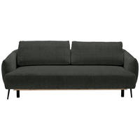 SCHLAFSOFA in Chenille Anthrazit  - Anthrazit/Schwarz, Konventionell, Textil/Metall (228/75/98cm) - Carryhome