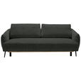 SCHLAFSOFA Chenille Anthrazit  - Anthrazit/Schwarz, KONVENTIONELL, Textil/Metall (228/75/98cm) - Carryhome