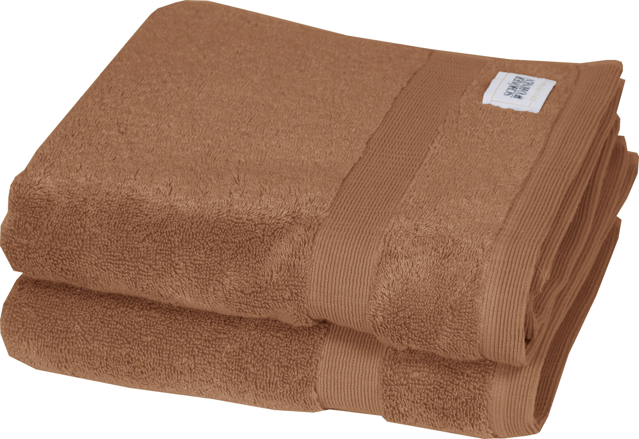 HANDTUCH SW-Cuddly Braun 2-teilig  - Braun, Basics, Textil (50/100cm) - Schöner Wohnen