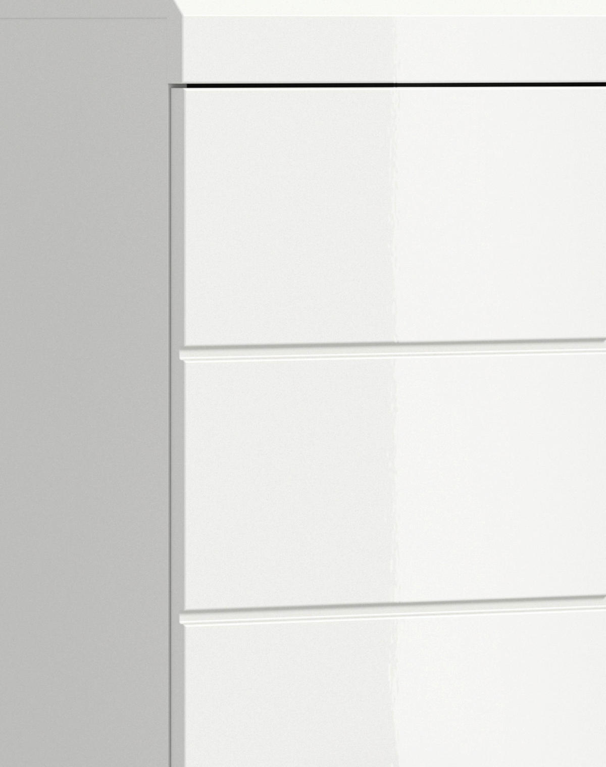HÄNGESCHRANK 74/79/24 cm  - Weiß Hochglanz/Silberfarben, MODERN, Holzwerkstoff/Kunststoff (74/79/24cm) - MID.YOU