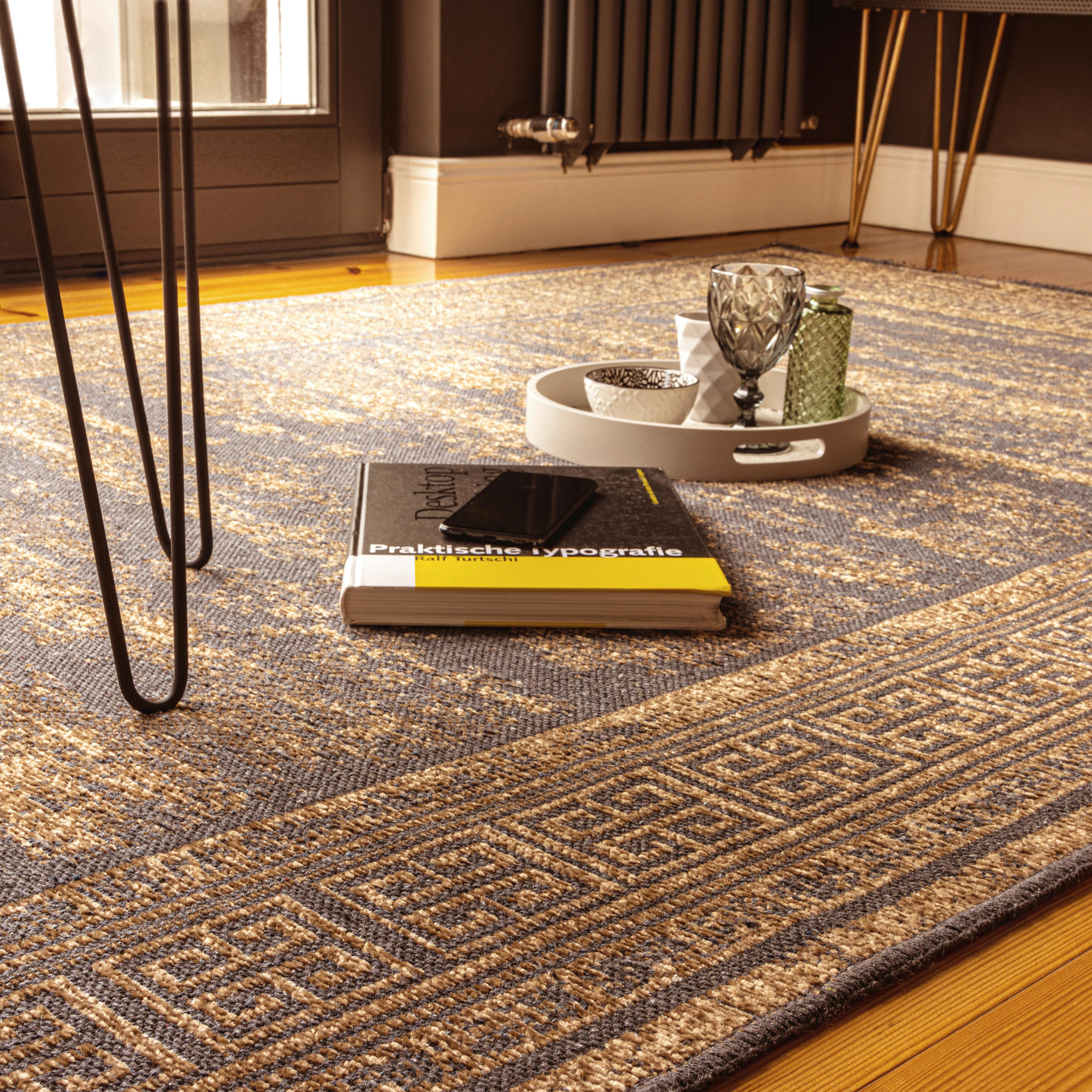 In- und Outdoorteppich 80/150 cm  - Sandfarben, Design, Textil (80/150cm) - Novel