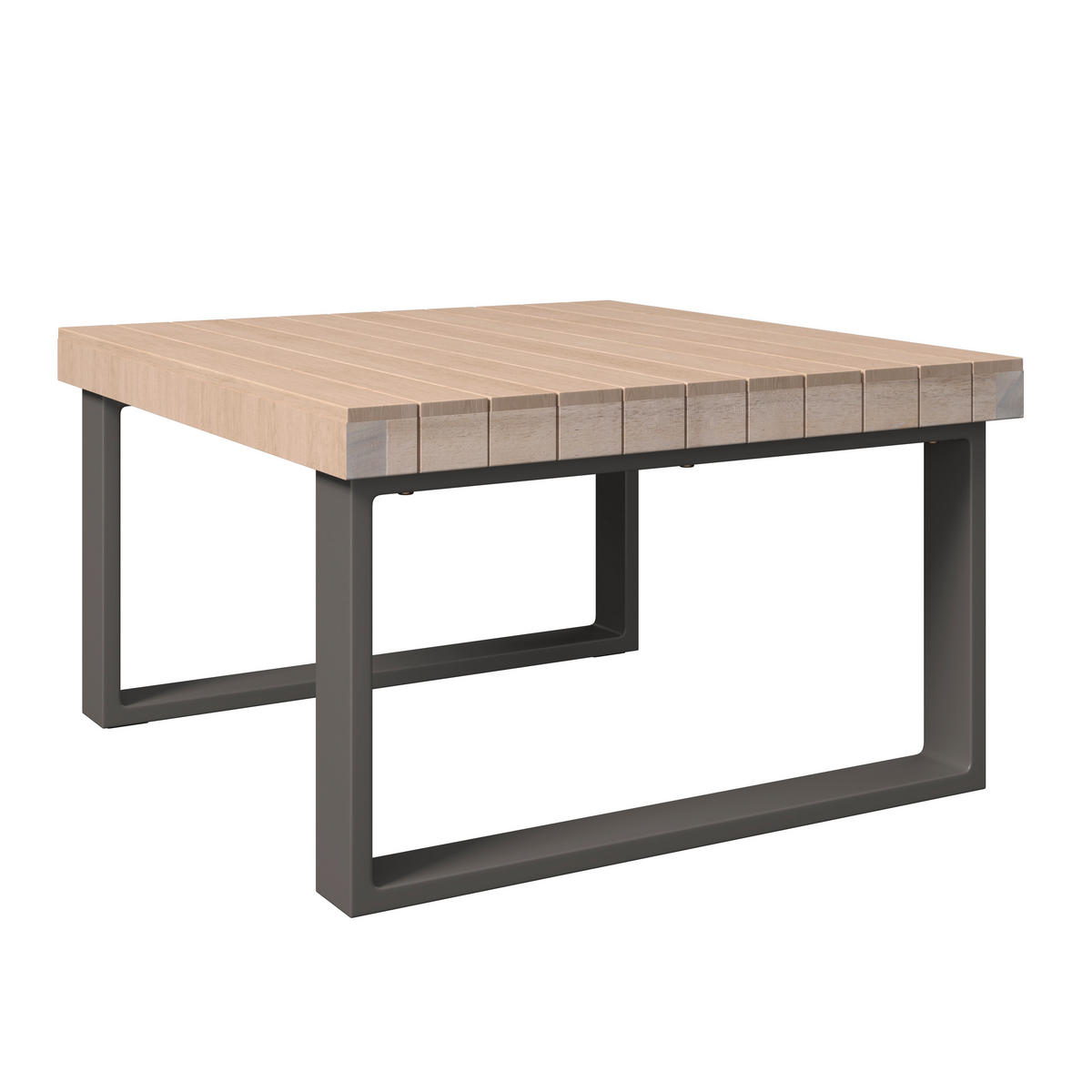 LOUNGEGARNITUR 216/238 cm Akazie Schichtholz, vollmassiv Aluminium  - Beige/Akaziefarben, MODERN, Holz/Metall (216/238cm) - Ambia Garden