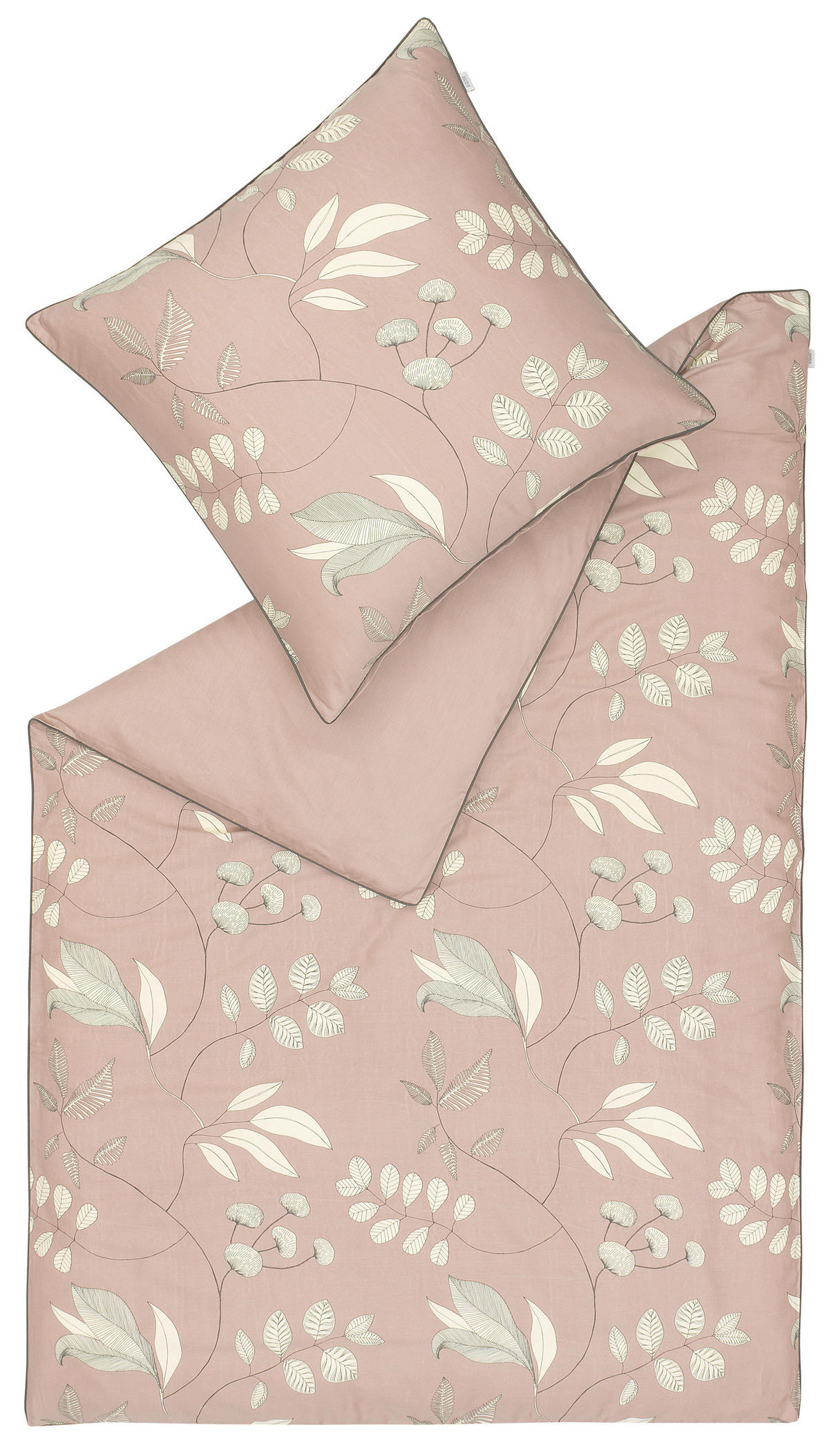 WENDEBETTWÄSCHE SW-Delicate Satin 135/200 cm  - Creme/Altrosa, Basics, Textil (135/200cm) - Schöner Wohnen