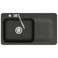 SPÜLE Juna 90 / 50150287  - Schwarz, Basics, Keramik (90/20/51cm) - Systemceram