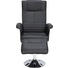 RELAXSESSELSET Lederlook - Chromfarben/Schwarz, Design, Textil/Metall (77/111/95/81/117cm) - Cantus
