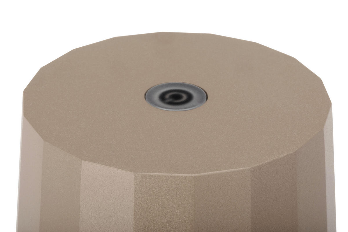 AKKU-TISCHLEUCHTE Pleat 11/35 cm   - Beige, Design, Kunststoff/Metall (11/35cm) - Dieter Knoll
