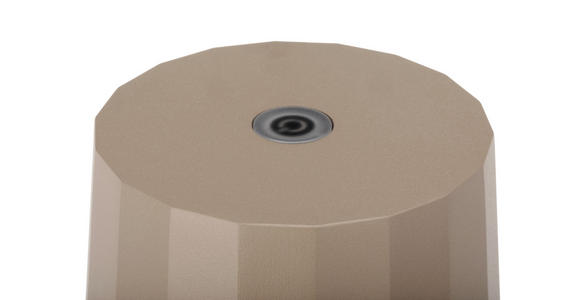 AKKU-TISCHLEUCHTE Pleat 11/35 cm   - Beige, Design, Kunststoff/Metall (11/35cm) - Dieter Knoll