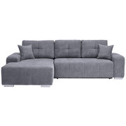 WOHNLANDSCHAFT - Silberfarben/Grau, MODERN, Kunststoff/Textil (194/280cm) - Carryhome