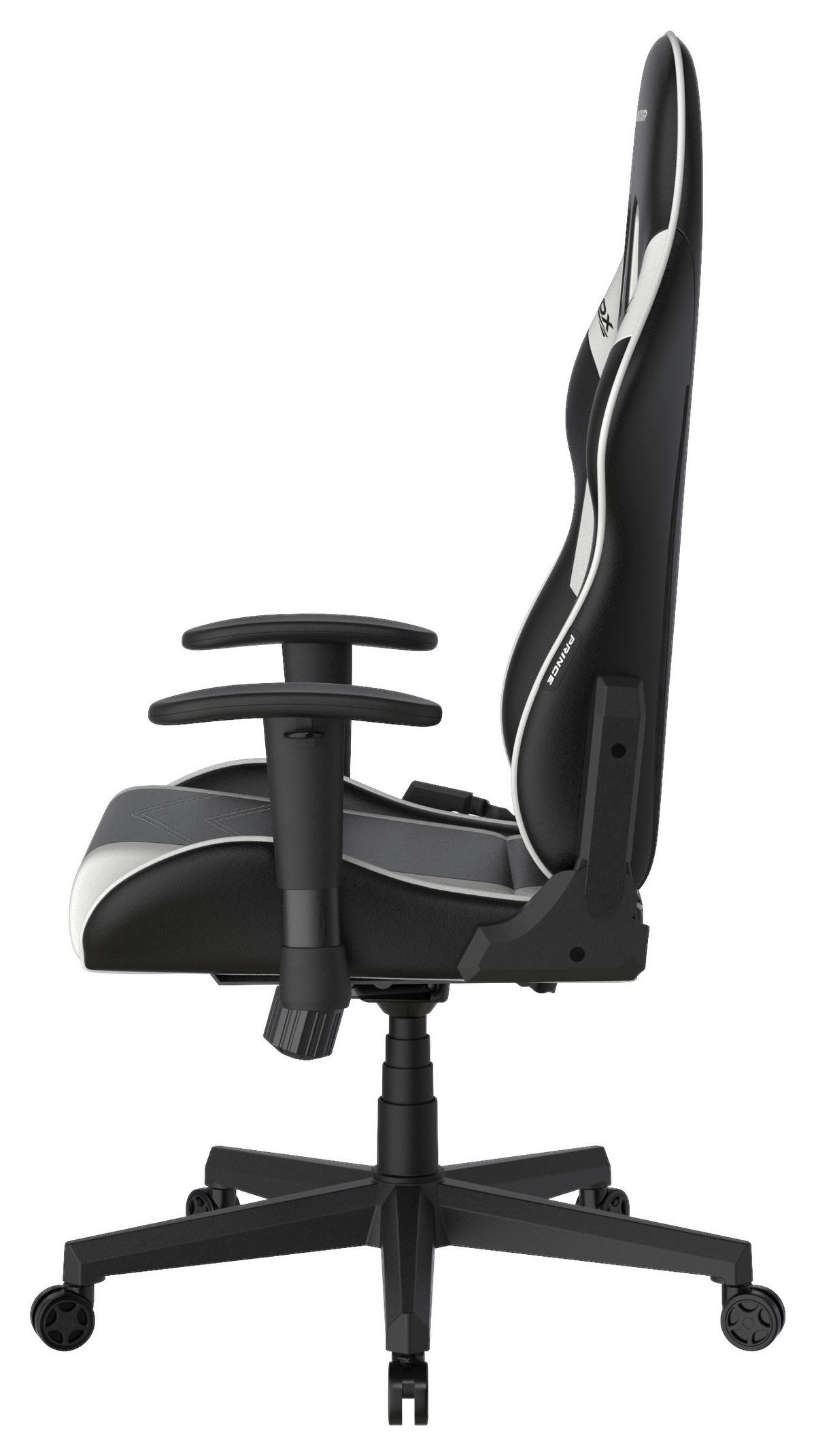 GAMINGSTUHL Weiß, Schwarz Kunststoff, Textil   - Schwarz/Weiß, MODERN, Kunststoff/Textil (67/126/67cm) - Dxracer
