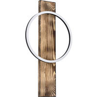 LED-DECKENLEUCHTE 30 cm  - Schwarz/Braun, Natur, Holz/Kunststoff (30cm)