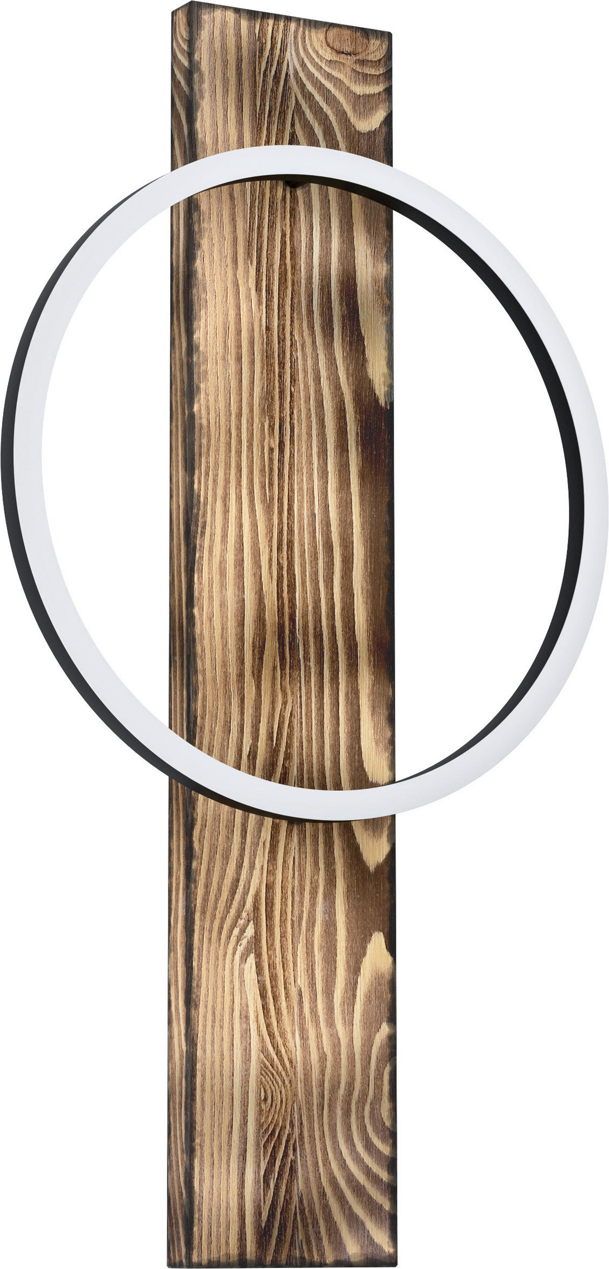 LED-DECKENLEUCHTE 30 cm  - Schwarz/Braun, Natur, Holz/Kunststoff (30cm)
