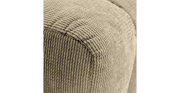 HOCKER in Textil Taupe - Taupe/Schwarz, Design, Kunststoff/Textil (43/50/43cm) - Novel