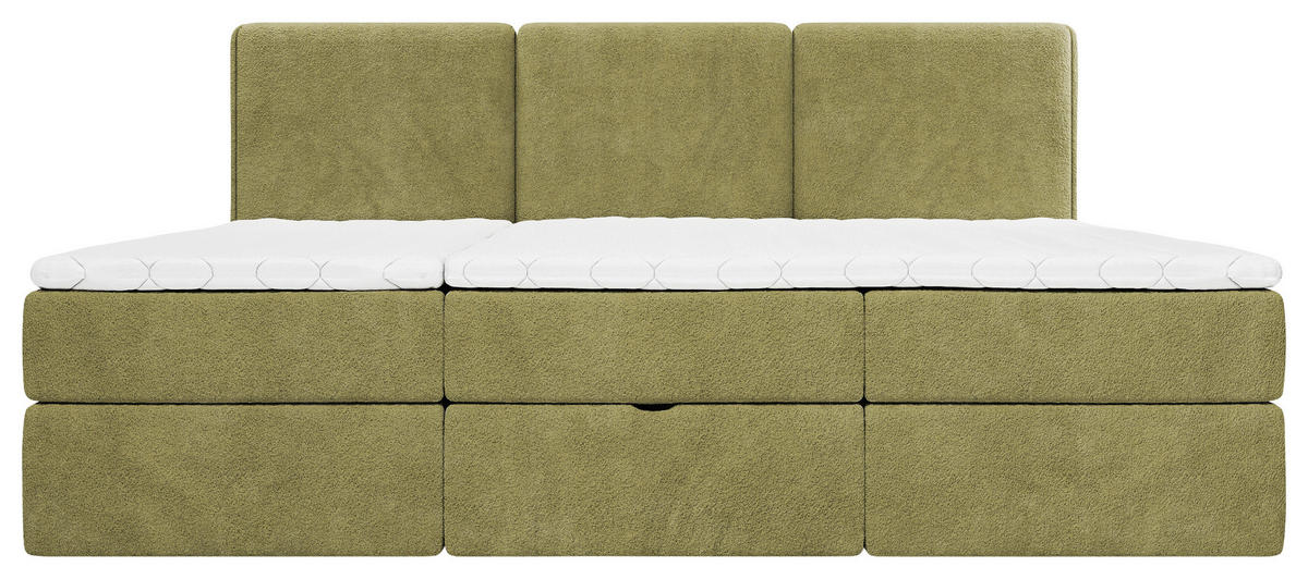 FAMILJESÄNG - grön/svart, Modern, trämaterial/trä (270/200cm) - MID.YOU