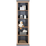 BABYREGAL Benton  - Eichefarben/Dunkelgrau, Natur, Holzwerkstoff (60/209,2/43cm) - My Baby Lou
