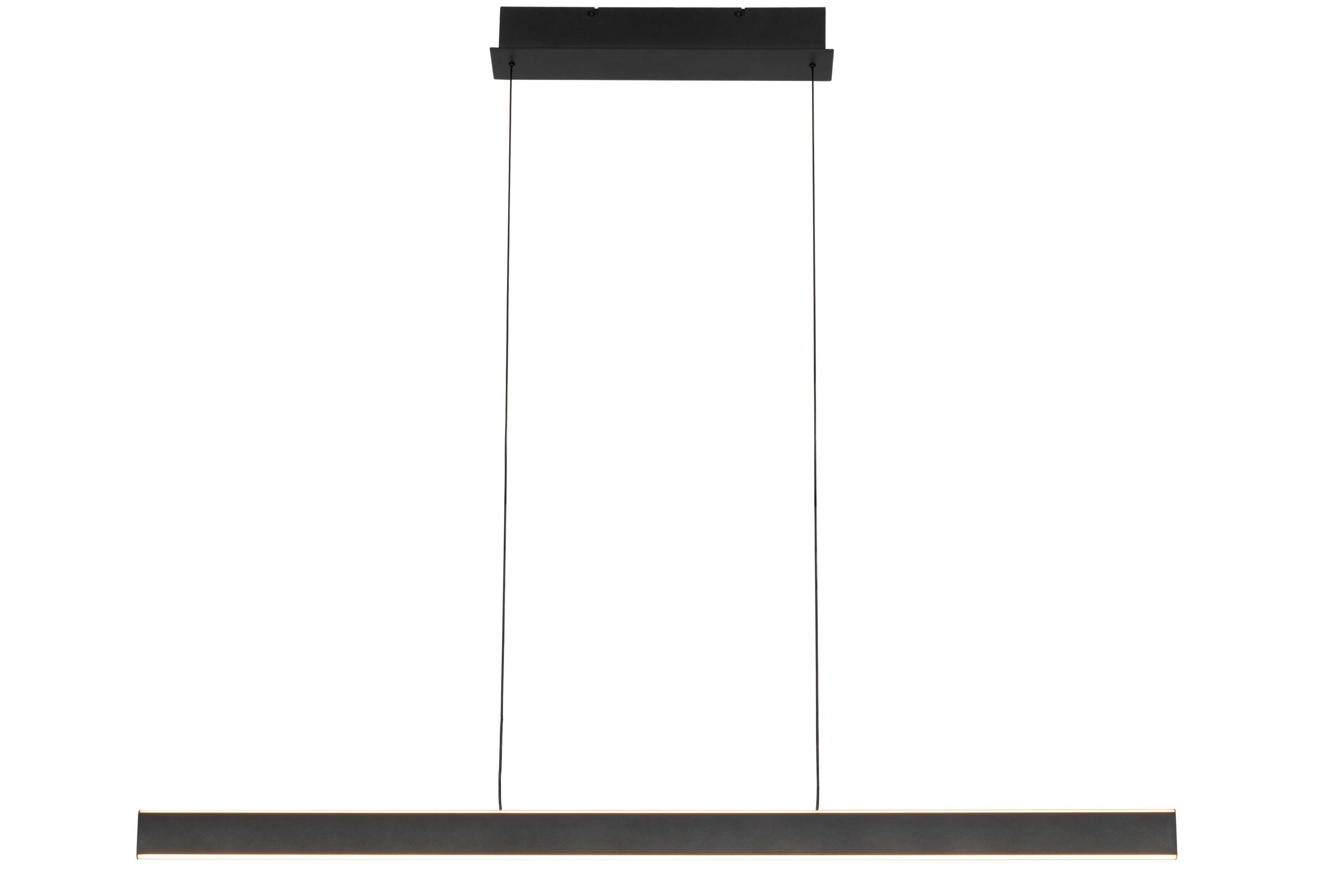 LED-HÄNGELEUCHTE Kent 118/10/170 cm   - Schwarz, Design, Kunststoff/Metall (118/10/170cm) - Dieter Knoll