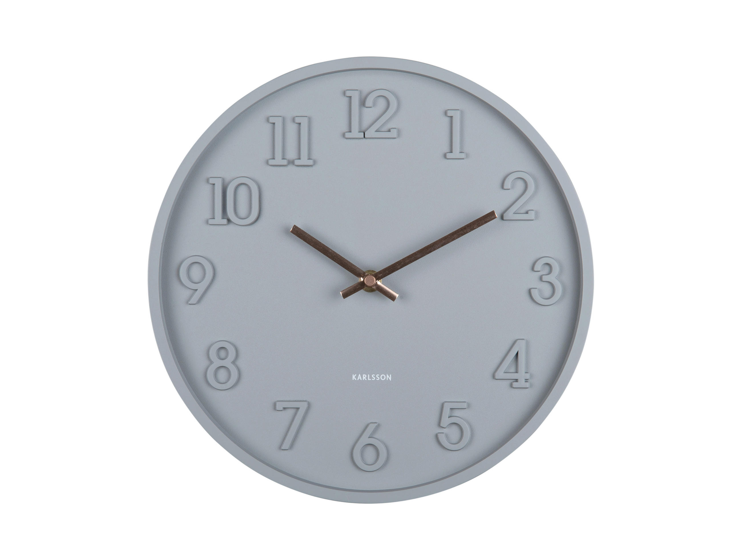 WANDUHR Calma Dunkelgrau  - Dunkelgrau, Basics, Kunststoff (30cm) - Karlsson