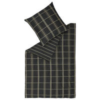 WENDEBETTWÄSCHE MR-Ease Satin 135/200 cm  - Beige/Schwarz, Basics, Textil (135/200cm) - Musterring