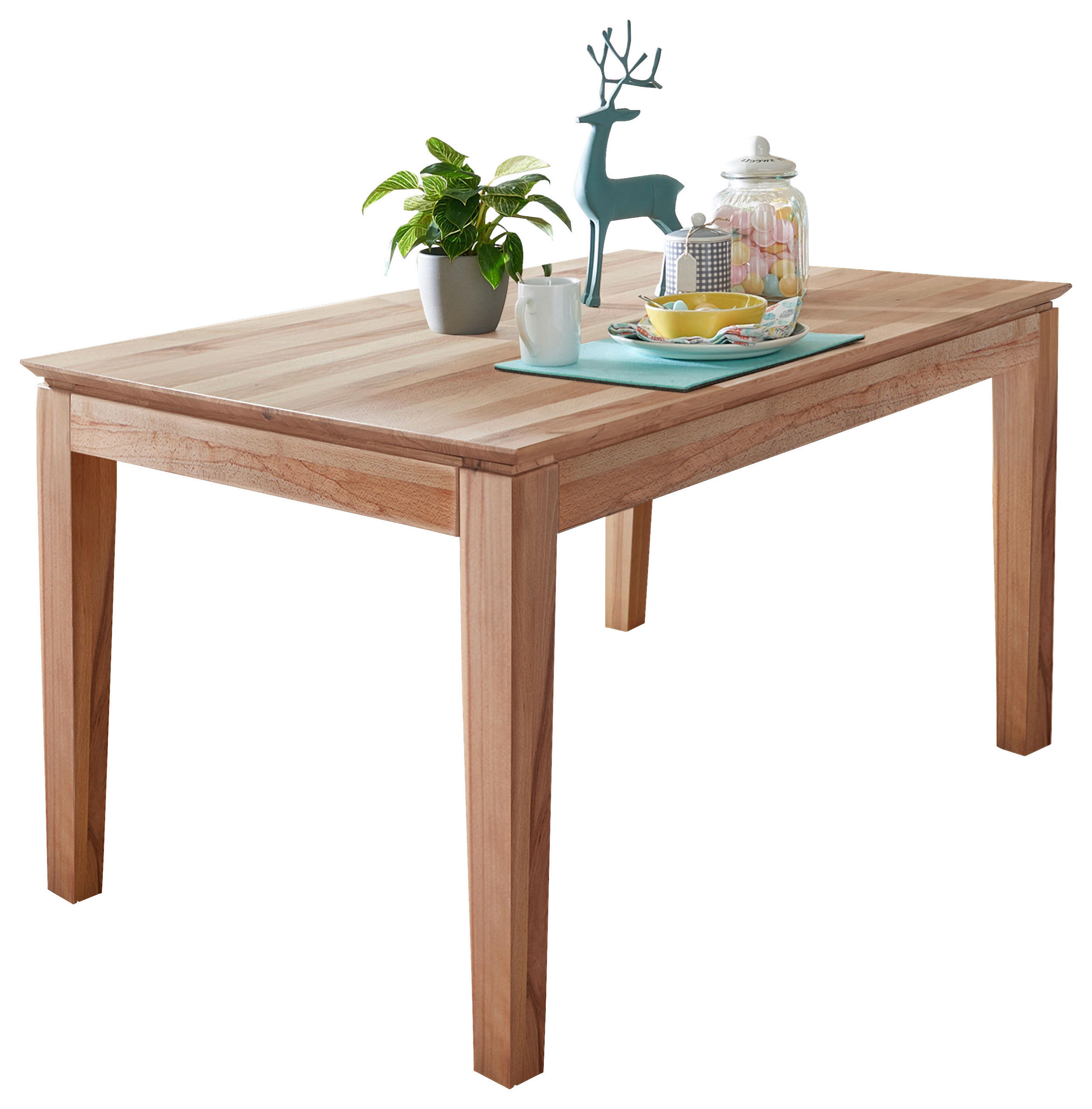 ESSTISCH in Holz 160/90/75 cm  - Braun, Natur, Holz (160/90/75cm) - Livetastic