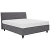 BOXSPRINGBETT 180/200 cm  in Grau, Dunkelgrau  - Dunkelgrau/Schwarz, Design, Holzwerkstoff/Kunststoff (180/200cm) - RUF Betten