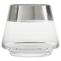 WINDLICHT Klar, Chromfarben 15/13 cm  - Klar/Chromfarben, LIFESTYLE, Glas (15/13cm) - Ambia Home