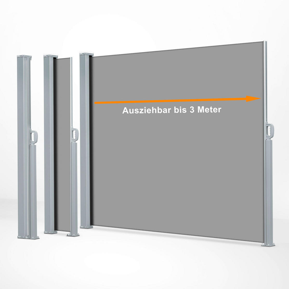 MARKISE - Anthrazit, Basics, Kunststoff (300/180cm) - Floordirekt