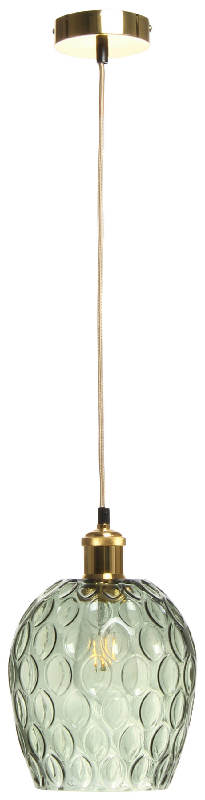 ZÁVĚSNÉ SVÍTIDLO,  18/18/27 cm - zelená, Basics, sklo (18/18/27cm) - MID.YOU