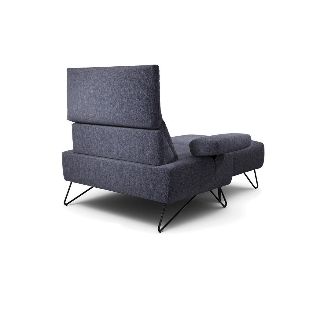 Thumbnail - Sensoo Sesselset Cosy, Blau, Textil, 114-142x85x86-94 cm, Stoffauswahl, Wohnzimmer, Sessel, Relaxsessel