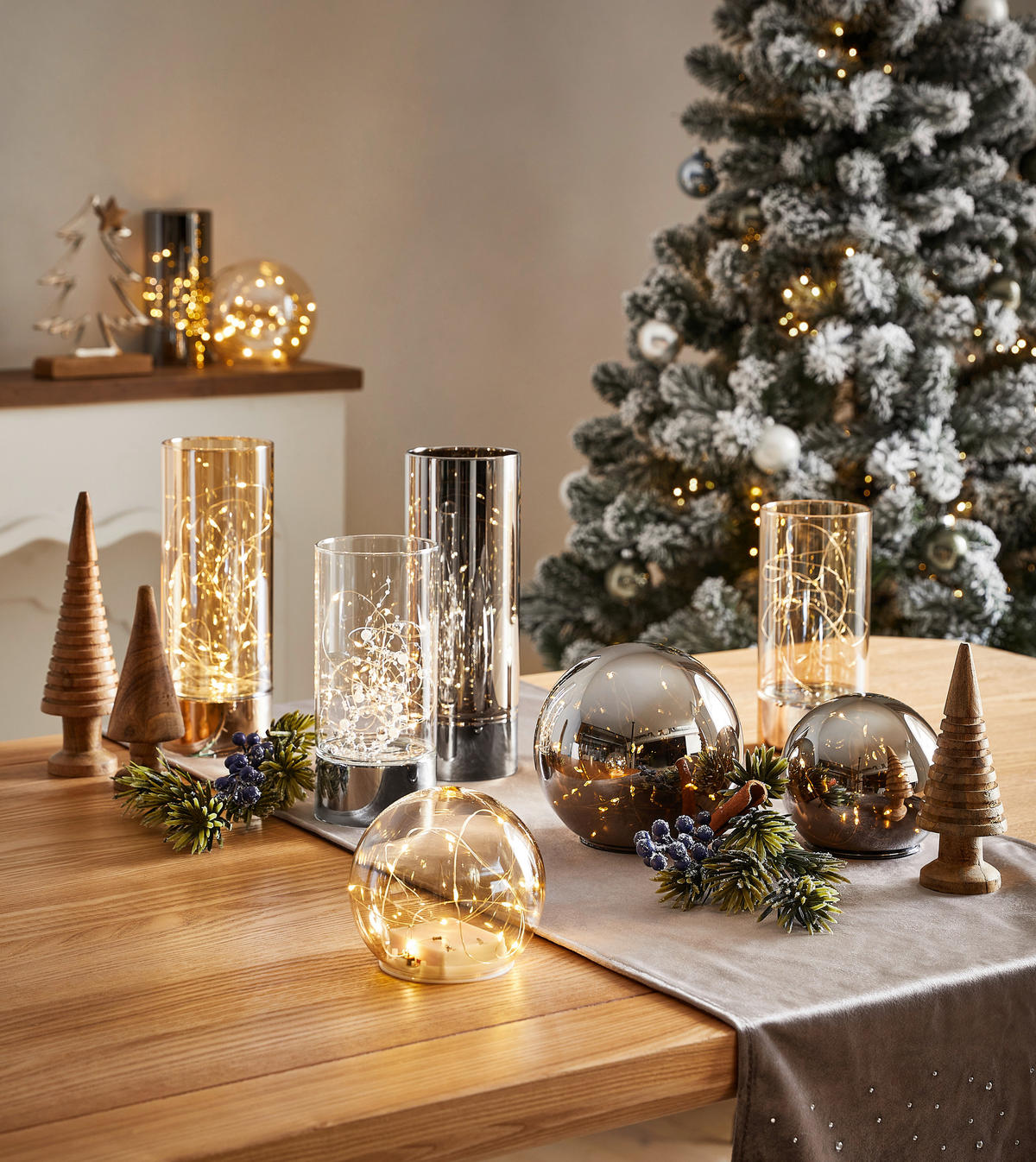 DEKORAČNÍ LED SVÍTIDLO - šedá, Lifestyle, sklo (9/25cm) - Ambia Home
