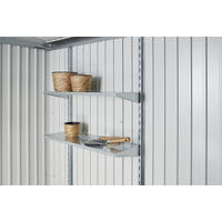 REGALBODEN - Silberfarben, Design, Metall (72/7,5/25,5cm) - Biohort