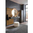 GARDEROBE  in 270,5/200/40 cm  - Anthrazit/Naturfarben, Design, Glas/Holz (270,5/200/40cm) - Dieter Knoll