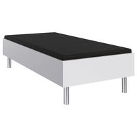 FUTONSKA POSTELJA   x  , leseni material bela  - barve nerjavečega jekla/bela, Moderno, leseni material (90/200cm) - Hom`in