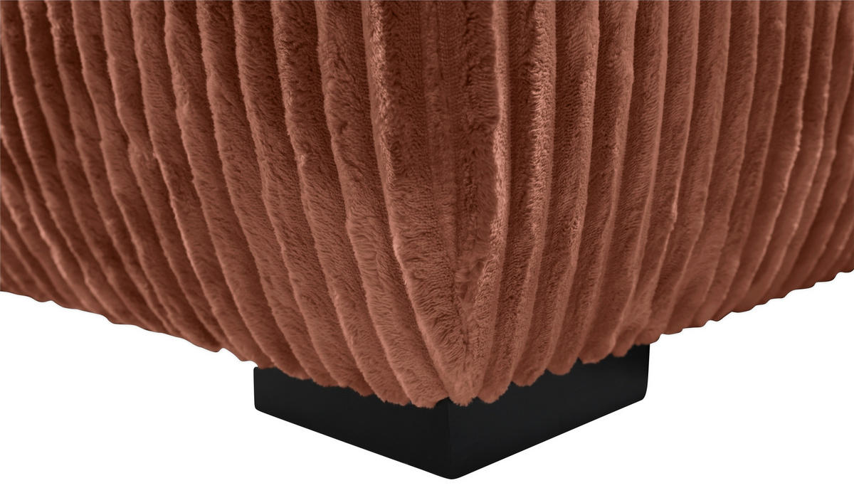 ECKSOFA Bronzefarben Cord  - Schwarz/Bronzefarben, MODERN, Holz/Textil (322/208cm) - Carryhome