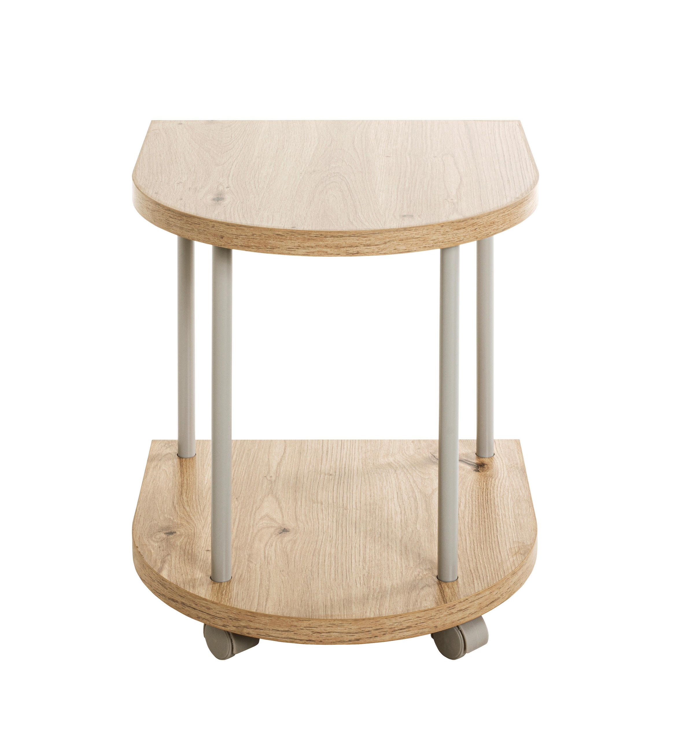BEISTELLTISCH in Metall, Holzwerkstoff 40/40/45 cm  - Eichefarben/Grau, Trend, Holzwerkstoff/Metall (40/40/45cm)