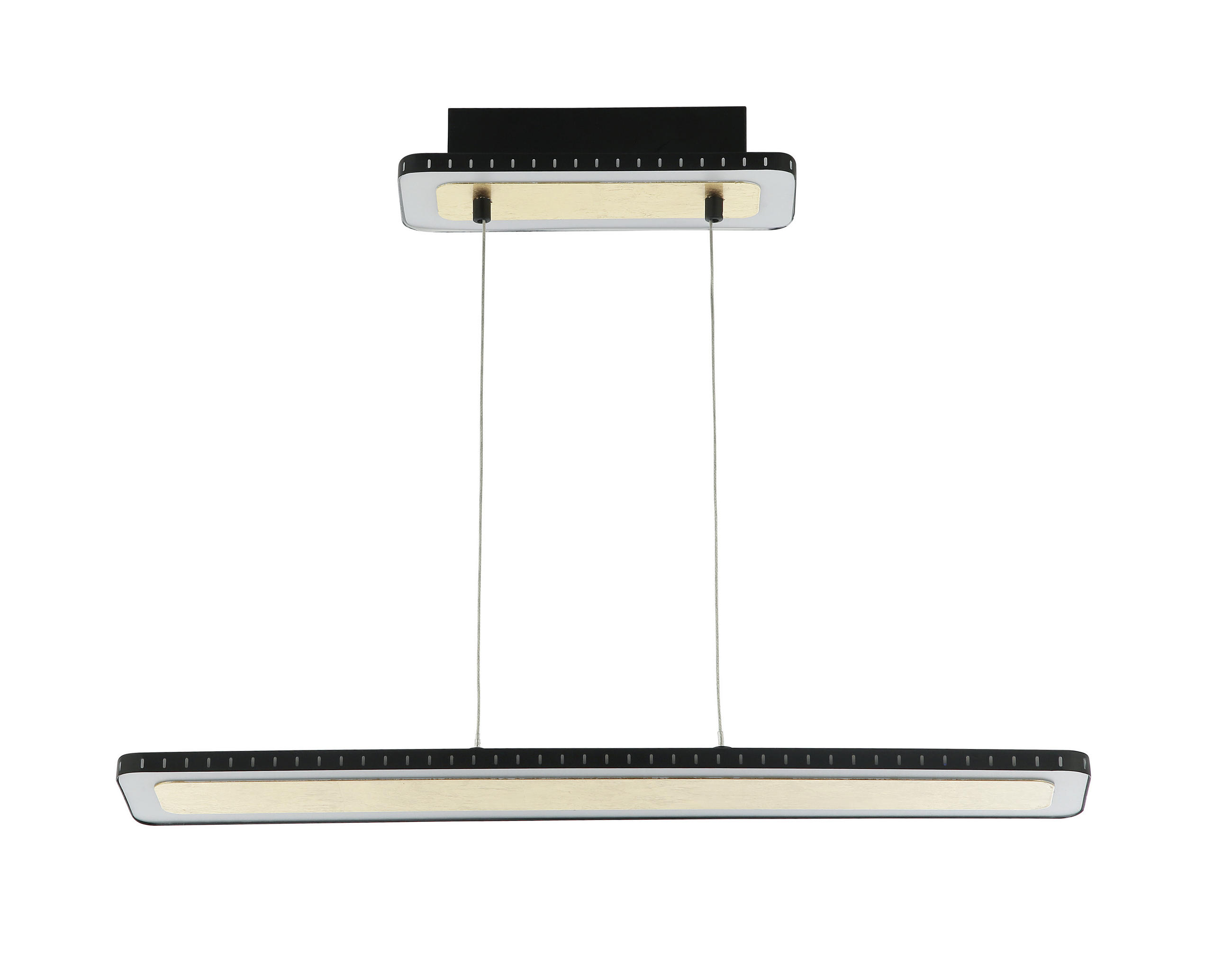 LED-HÄNGELEUCHTE Solaris 70/12/120 cm   - Goldfarben/Schwarz, Design, Metall (70/12/120cm)